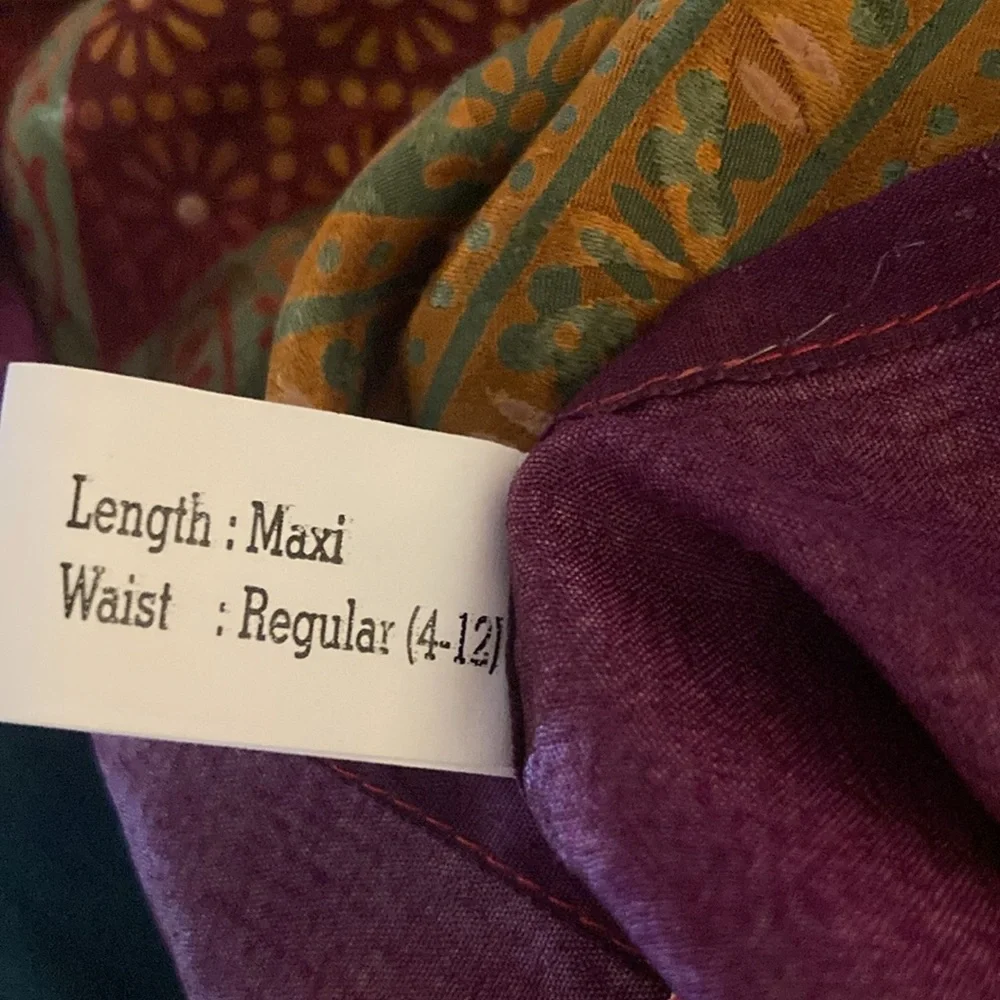 NWT Darn Good Yarn wrap around skirt ankle length Regular size 4-12 - Picture 6 of 7